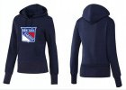 NHL Women New York Rangers Logo Pullover Hoodie 19