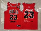 Bulls #23 Michael Jordan Red Nike 85 Swingman Jersey