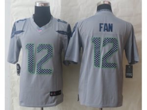 Nike Seattle Seahawks #12 Fan Grey Jerseys(Limited)