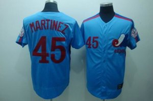 mlb montreal expos #45 martinez m&n blue