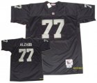nfl Oakland Raiders #77 Alzadd Throwback black