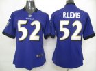 nike women nfl jerseys baltimore ravens #52 r.lewis purple