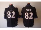 Nike NFL Baltimore Ravens #82 Smith Black Jerseys(Limited)