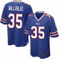 Mens Nike Buffalo Bills #35 Mike Gillislee Game Royal Blue Team Color NFL Jersey