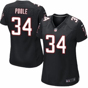 Women\'s Nike Atlanta Falcons #34 Brian Poole Limited Black Alternate NFL Jersey