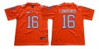 Clemson Tigers #16 Trevor Lawrence Orange College Football Jersey