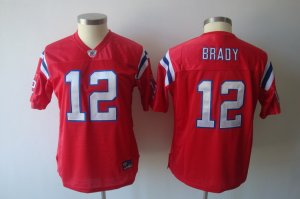 women nfl new england patriots #12 tom brady red[2011]