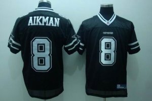 nfl dallas cowboys #8 aikman black