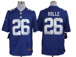 Nike NFL New York Giants #26 Antrel Rolle Blue Jerseys(Limited)