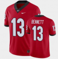 Mens Georgia Bulldogs #13 Stetson Bennett red College jersey