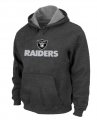 Oakland Raiders Authentic Logo Pullover Hoodie D.Grey