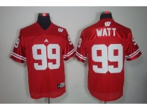 NCAA Wisconsin Badgers #99 J.J. Watt Red College Football Jerseys