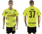 2017-18 Dortmund 37 DURM Home Soccer Jersey