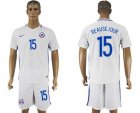 Chile #15 Beausejour Away Soccer Country Jersey