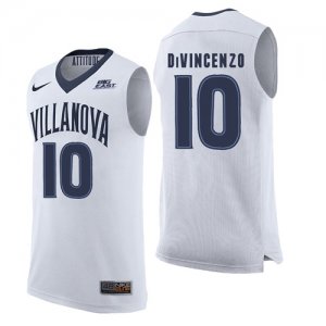 Villanova #10 Wildcats Donte DiVincenzo White College Basketball Elite Jersey