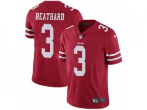 Mens Nike San Francisco 49ers #3 C. J. Beathard Vapor Untouchable Limited Red Team Color NFL Jersey