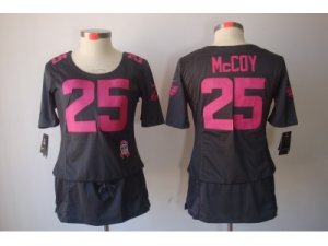 Nike Womens Philadelphia Eagles #25 LeSean McCoy Dark Grey Jerseys[breast Cancer Awareness]