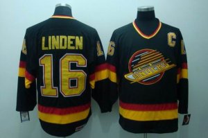 nhl vancouver canucks #16 linden black[ccm]c patch