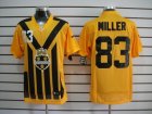 Nike Pittsburgh Steelers #83 Miller Yellow Colors 1933s Throwback Elite Jerseys