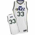 Mens Adidas Utah Jazz #33 Boris Diaw Authentic White Home NBA Jersey