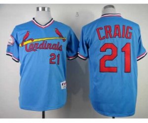 mlb jerseys st. louis cardinals #21 craig blue m&n