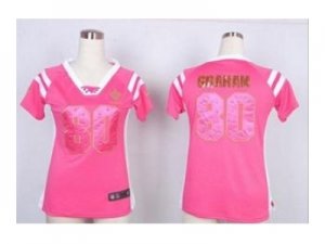 Nike women jerseys new orleans saints #80 graham pink[fashion Rhinestone sequins]