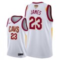 Cleveland Cavaliers #23 Lebron James White 2018 NBA Finals Nike Swingman Jersey