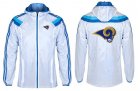 NFL St. Louis Rams dust coat trench coat windbreaker 11