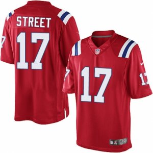 Mens Nike New England Patriots #17 Devin Street Limited Red Alternate NFL Jersey