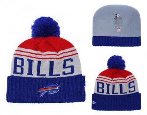 Bills Gray Royal Team Pride Cufffed Pom Knit Hat YD