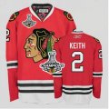 nhl jerseys chicago blackhawks #2 keith red[2013 stanley cup champions]