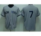 New York Yankees #7 Mantle 2009 world series patchs grey
