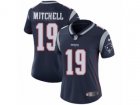 Women Nike New England Patriots #19 Malcolm Mitchell Vapor Untouchable Limited Navy Blue Team Color NFL Jersey