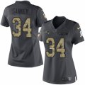 Womens Nike New England Patriots #34 Bishop Sankey Limited Black 2016 Salute to Service NFL Jersey