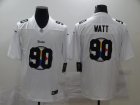 Nike Steelers #90 T.J. Watt White Shadow Logo Limited Jersey