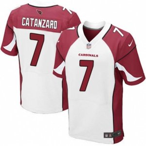 Mens Nike Arizona Cardinals #7 Chandler Catanzaro Elite White NFL Jersey