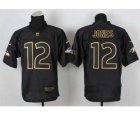 Nike jerseys baltimore ravens #12 jones black[Elite gold lettering fashion]