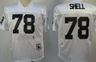 nfl Oakland Raiders #78 Shell Throwback white