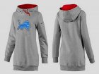 Women Detroit Lions Logo Pullover Hoodie-083