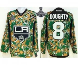 nhl jerseys los angeles kings #8 doughty camo[2014 Stanley cup champions]