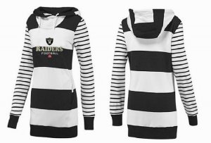 Women Oakland Raiders Logo Pullover Hoodie-036