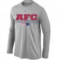 Nike New England Patriots Long Sleeve T-Shirt Light grey