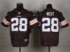 Nike NFL Cleveland Browns #28 Terrance West Brown jerseys(Elite)