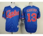 mlb jerseys chicago cubs #13 castro blue[1994 m&n]