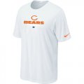 Nike Chicago Bears Sideline Legend Authentic Font logo T-Shirt White