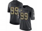Mens Nike New York Giants #99 Robert Thomas Limited Black 2016 Salute to Service NFL Jersey