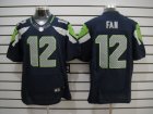 Nike seattle seahawks #12 fan blue Elite Jerseys