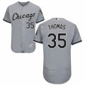 Men's Majestic Chicago White Sox #35 Frank Thomas Grey Flexbase Authentic Collection MLB Jersey