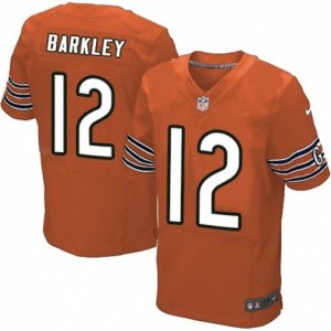 Mens Nike Chicago Bears #12 Matt Barkley Elite Orange Alternate NFL Jersey