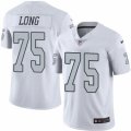 Nike Oakland Raiders #75 Howie Long White Mens Stitched NFL Limited Rush Jersey